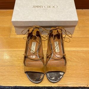 Jimmy Choo brown flat sandals